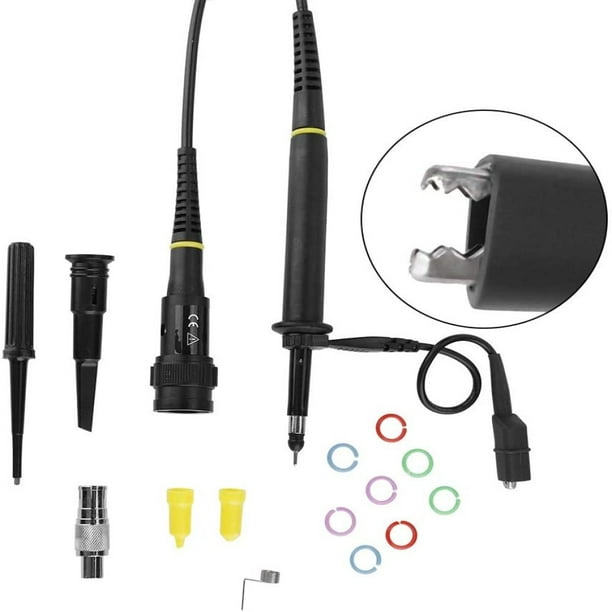 Oscilloscope Probe Kit,P4250 Oscilloscope High-Voltage Probe 100:1 2KV 250MHZ Crocodile Clip BNC Test Lead Kit for All Standard BNC Head Oscilloscope 